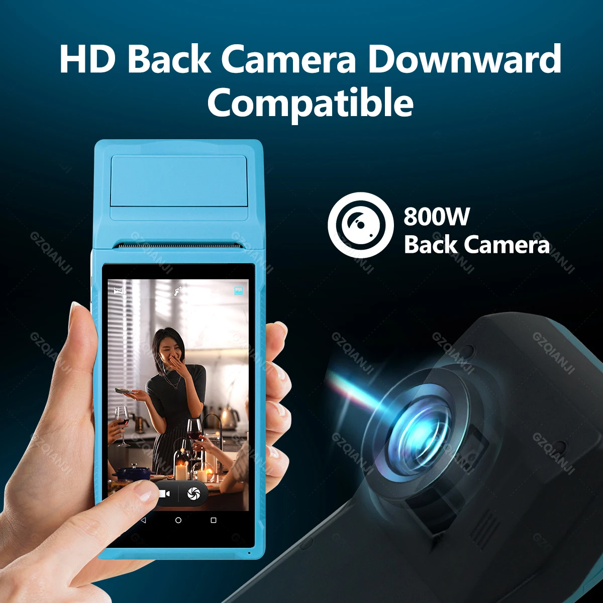 4G 3G يده المساعد الشخصي الرقمي أندرويد 8.1/12 POS استلام 58 مللي متر محطة الطابعة الحرارية 5.5 بوصة لمس واي فاي بلوتوث ل SII Loyverse