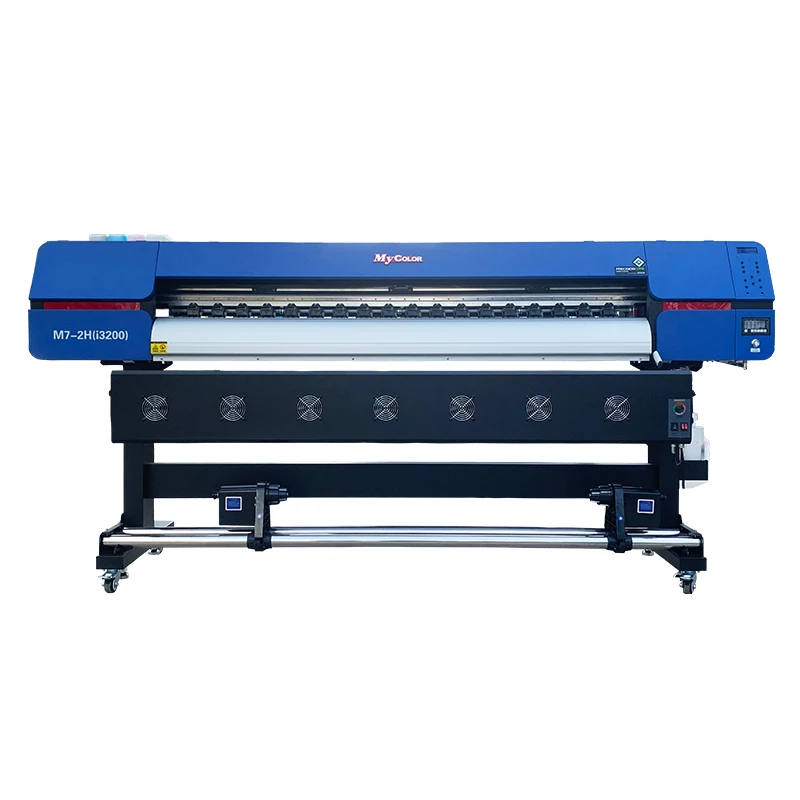 1.8m Large Format Fast speed Printing M7 2 heads i3200 Dye Sublimation Printer with 4720 Industrial Printer