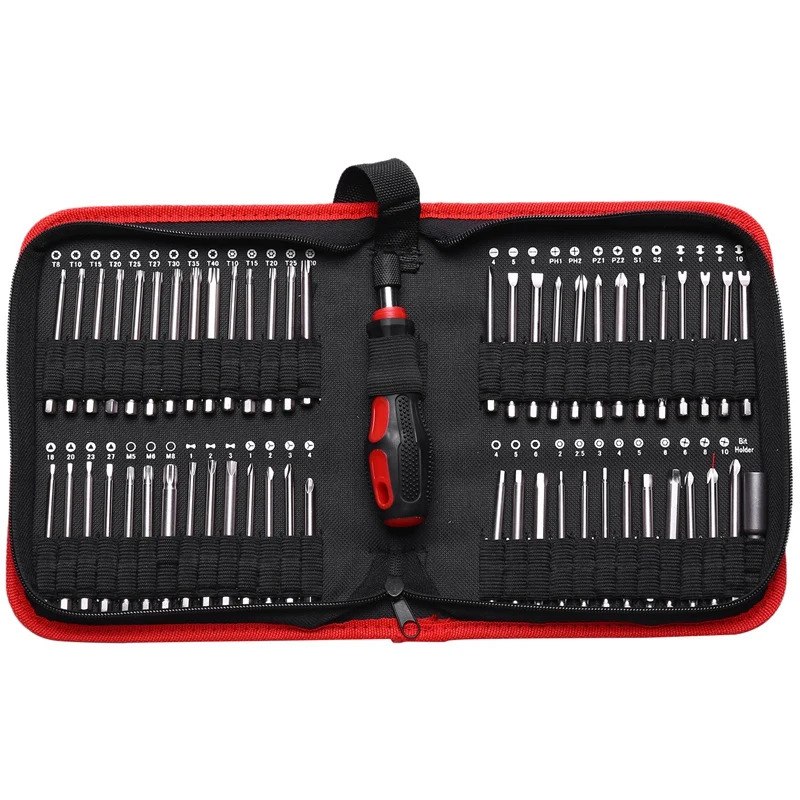 

55PCS Extra Long Bits Set Screwdriver Bits Torx Star Hex Bit S2 Steel Screwdriver With Magnetic 75Mm Length Tool CNIM Hot