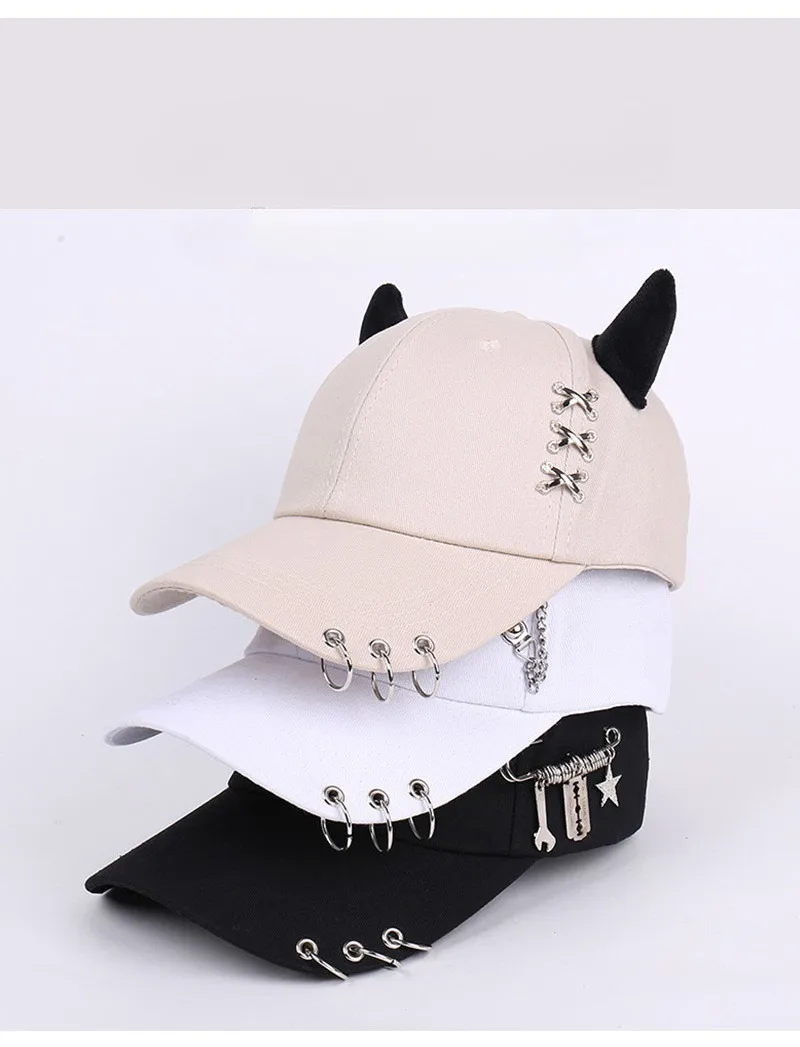 Chapéu de canto do diabo língua de pato chapéu jazz legal hip hop moda masculina e feminina chapéu de beisebol na moda dança de rua