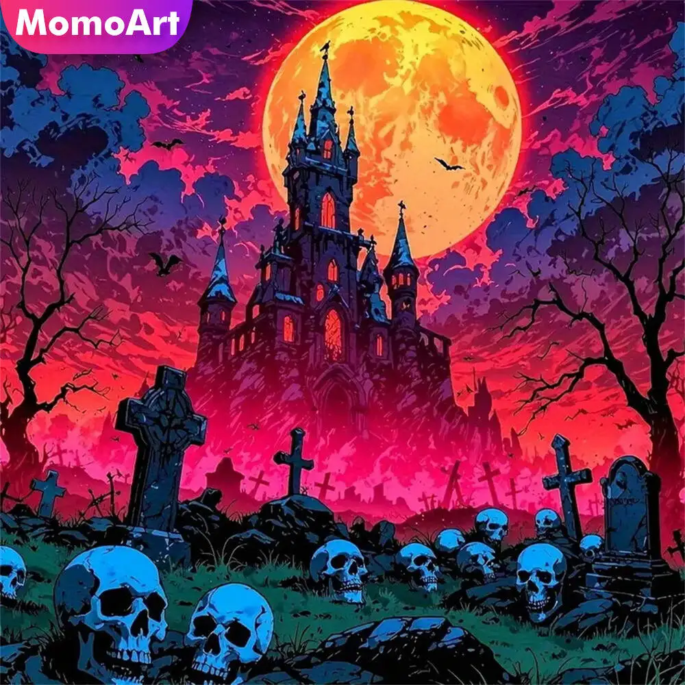 Momoart Bär Diamant Mosaik Tier voller Runde Diamant Malerei Mond Stickerei neue Ankunft handgemachte Hobby