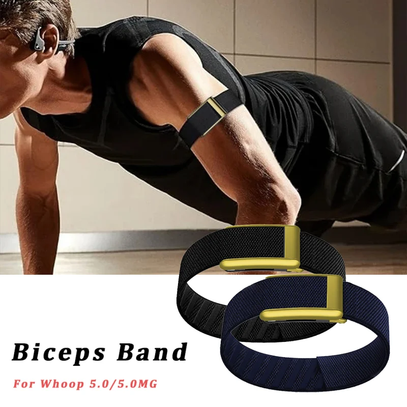 

Suitable for Whoop 5.0PEAK wristband arm strap LIFE elastic nylon sports bicep strap MG with gold U-shaped frame