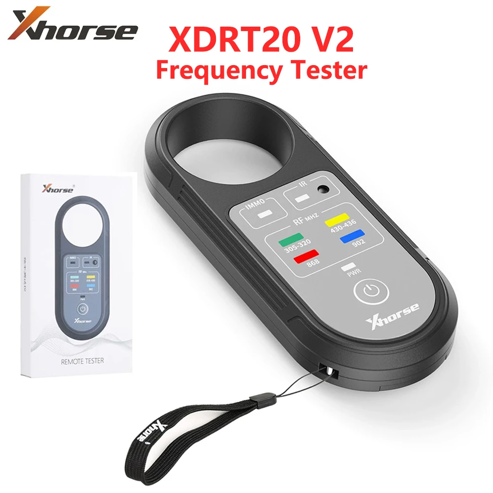 

Xhorse XDRT20 V2 Frequency Tester Infrared Signal Detection VVDI Tools for 315Mhz 433Mhz 868Mhz 902Mhz VVDI Tools