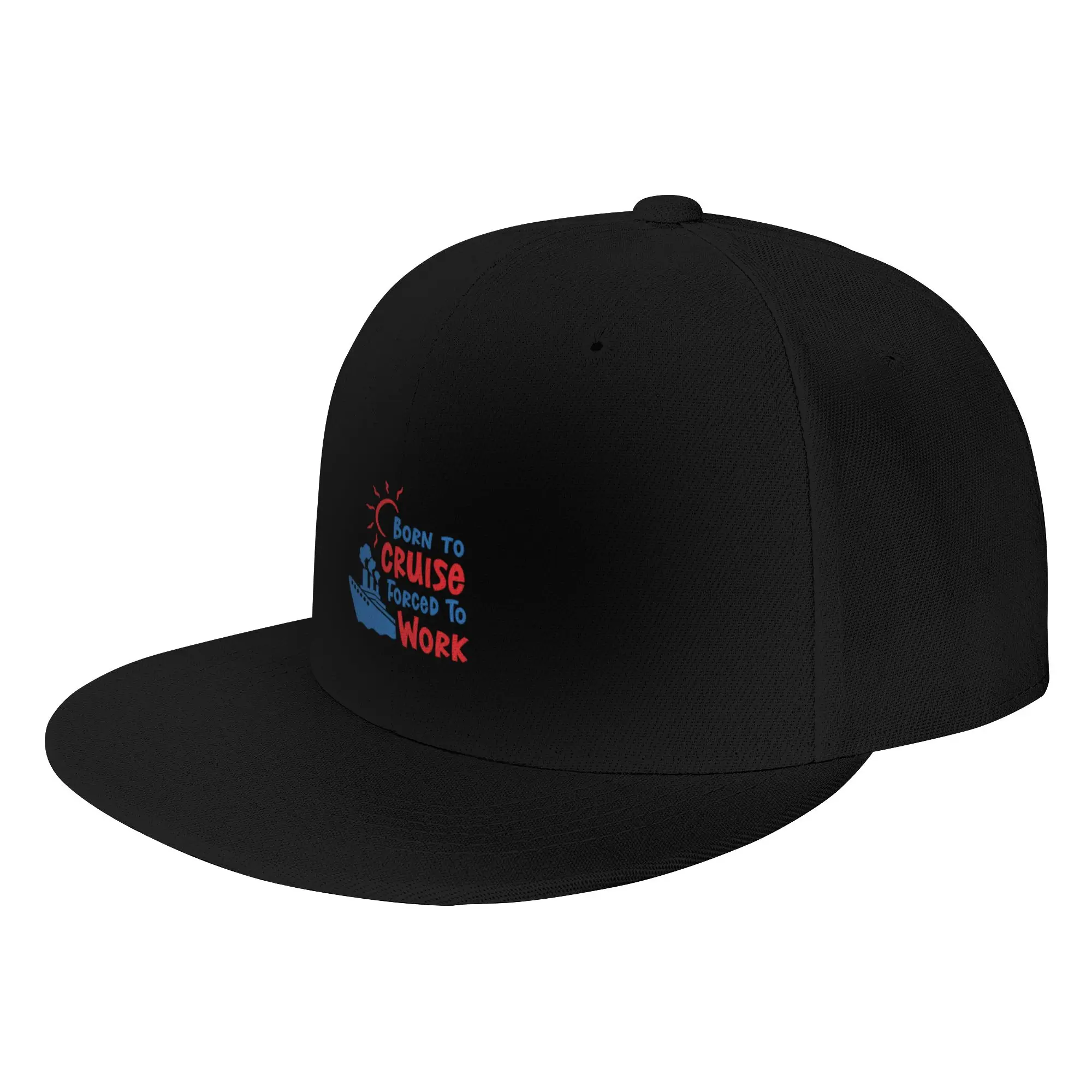 Fashion Born To Cruise Forced To Work Flat Brim Sun Hat  Maintains Shape After Long Wear Visors