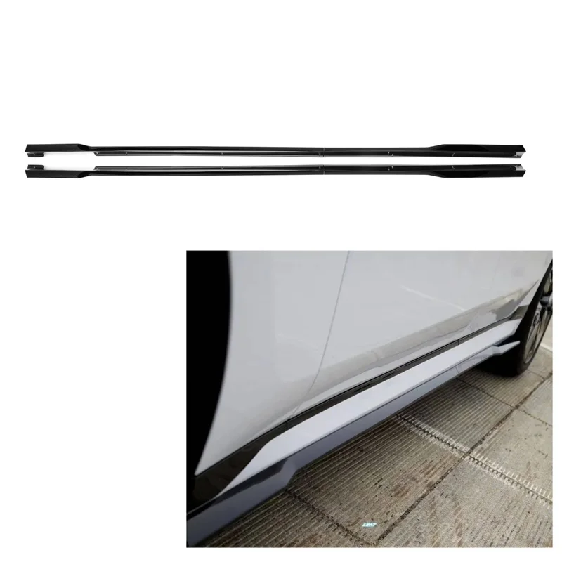 ABS Glossy Black Side Skirts M760 Style Series G70 Sedan 2023+