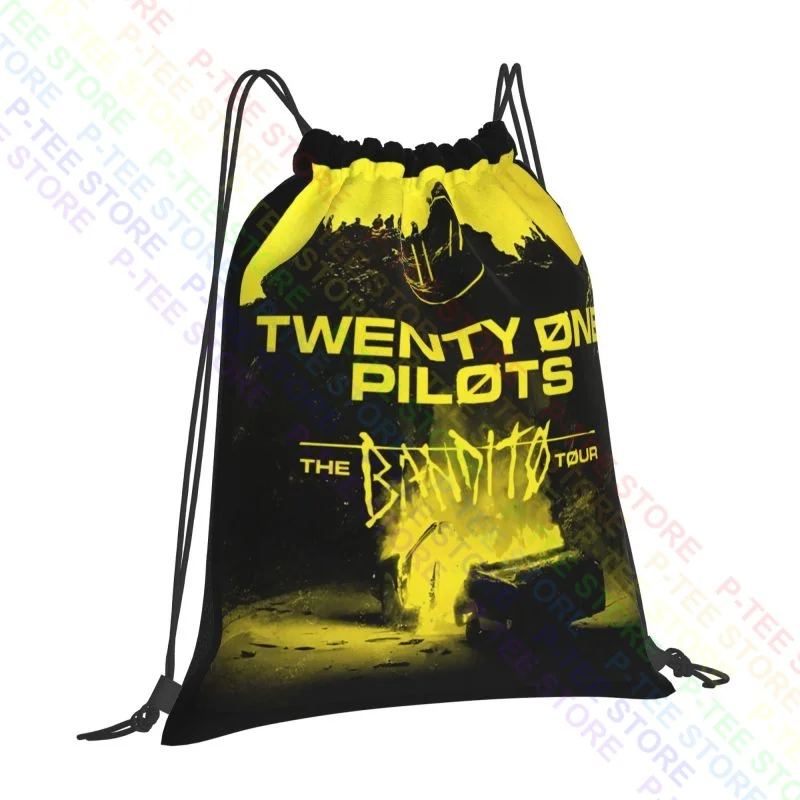 Twenty One Pilots The Bandito Fall Tour Concert 2019 Drawstring Bags Gym Bag Foldable Art Print