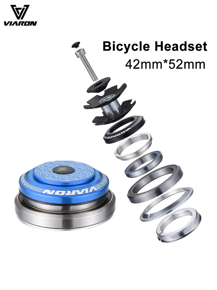 AliExpress VIARON MTB Bicycle Headset 4252 ST CNC 1 1/8&Quot;-1 1/2&Quot; Sealed Bearing  Straight Tapered Tube Bike Fork Internal Steering