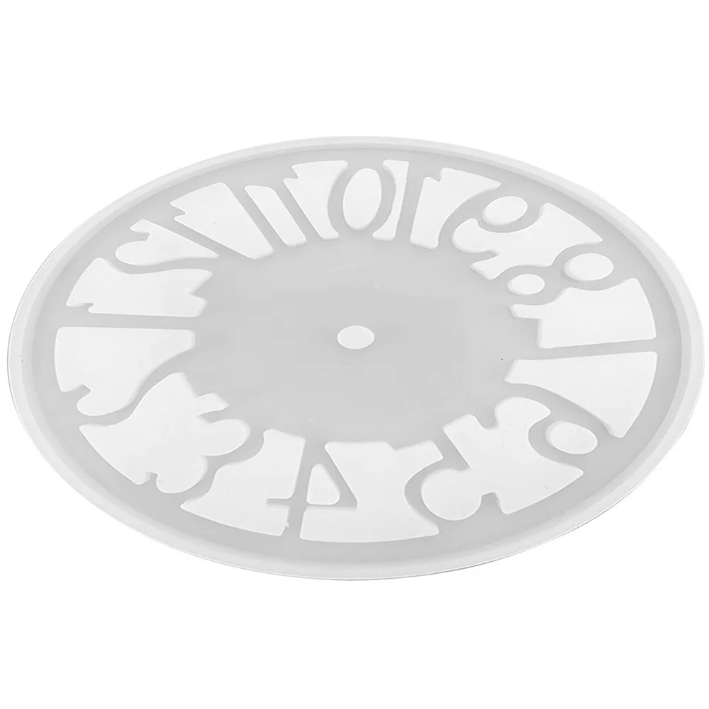 Forma silikonowa do zegara z żywicy epoksydowej, elastyczna forma silikonowa do odlewania tarczy zegara, rękodzieło, materiały do majsterkowania