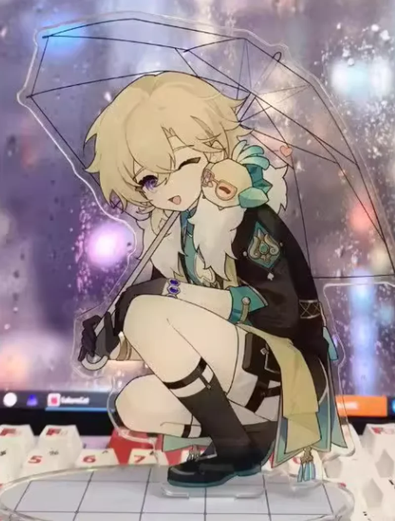 Honkai Star Rail mercadoria standee areia ouro verdade médico domingo estatueta de anime acrílico presente para melhor amigo 15cm