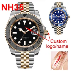 CORGEUT Japan NH35 MIYOTA 8215 Automatic Men Watch Two Tone Rose Gold Jubilee Strap Sterile Blue Sunburst Dial Sapphire Crystal