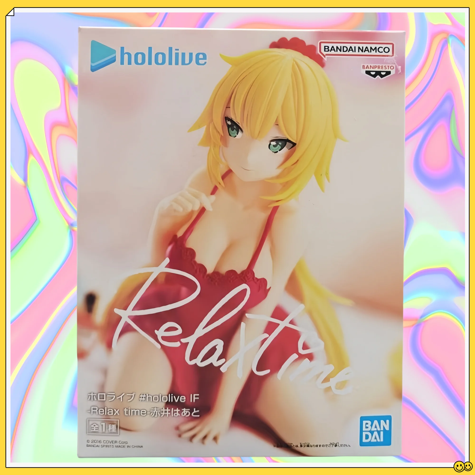

In Stock Bandai Banpresto Genuine Hololive If-Relax Time Akai Haato Cute Style 12Cm Collections Ornaments Gift Original