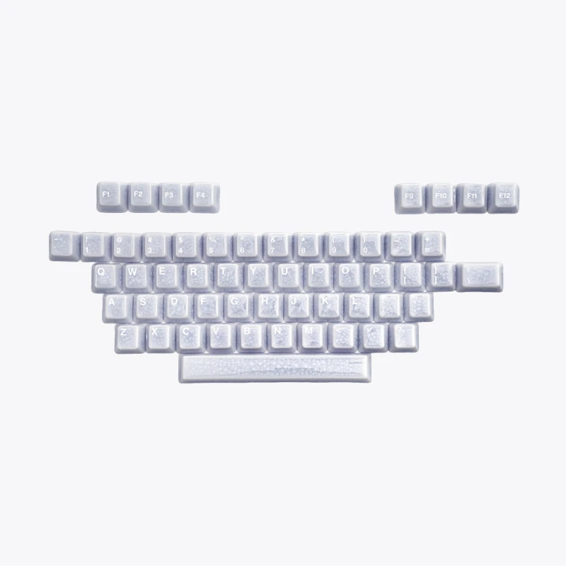 Character Area Key Caps Purple Ice Crack Ceramic Keycap Set A Custom Keycaps for Mechanical Keyboard Magnetic Axis Collect Gifts