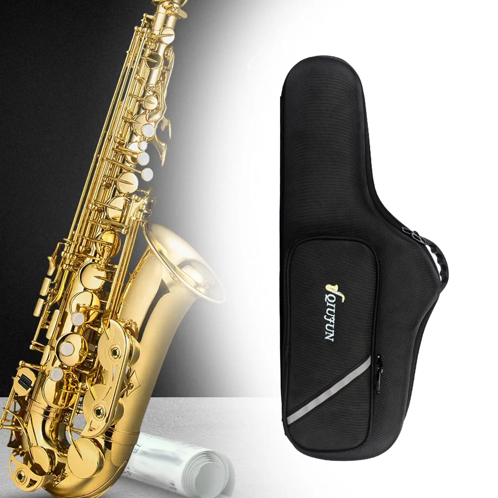 Alto Sax Case Impact Resistant Professional Water Resistant Sax Storage Bag for Stage Outdoor Performance Practice Fittings