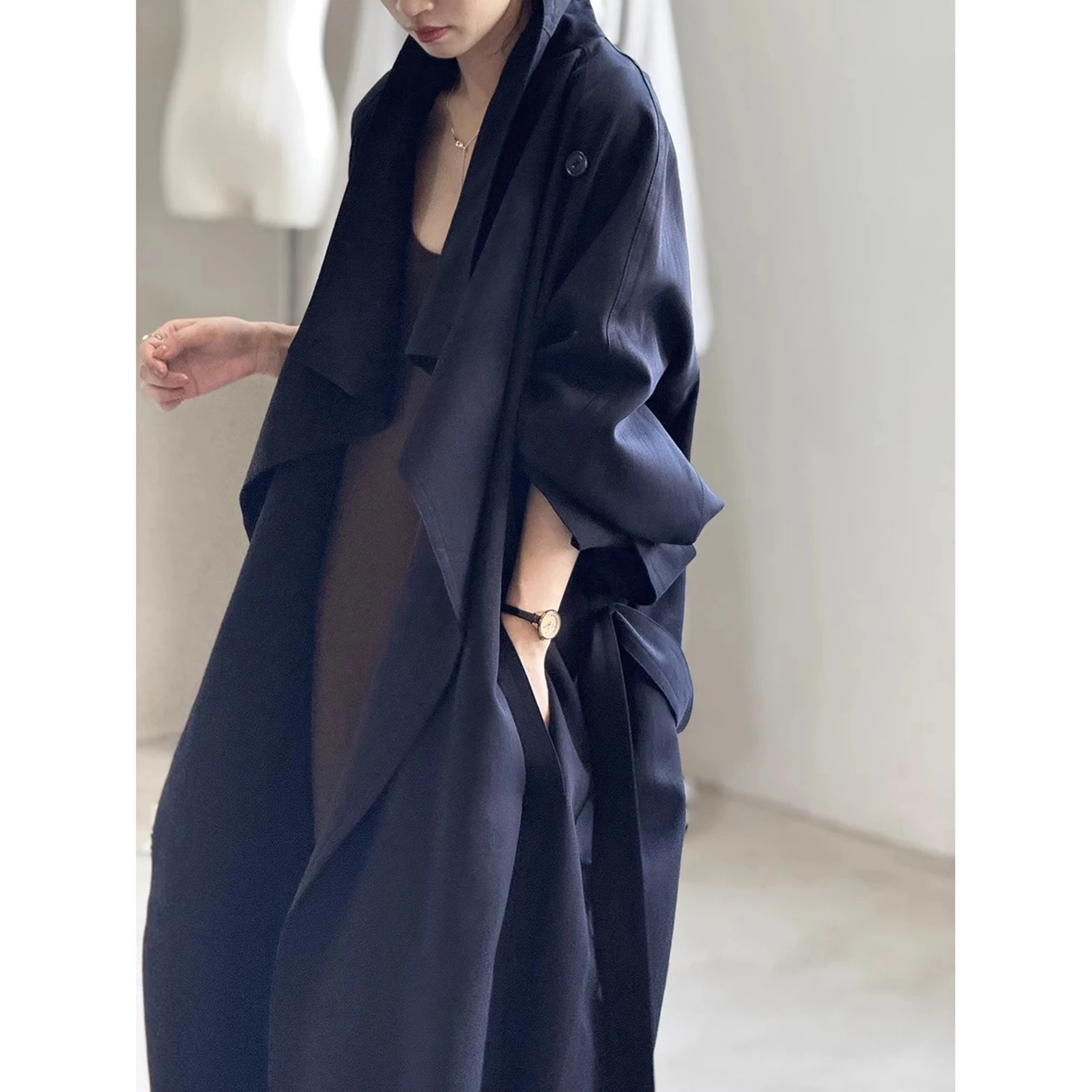 Casaco Longo Feminino Allingen - Women'S Fashion Long Coat avaliação e preço