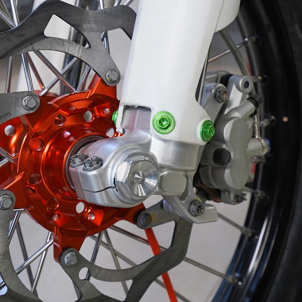 For Kawasaki KX250 KX450 2019-2022 KX 80 85 125 250 450 KXF 250 450 KLX 300R 450R 150BD 250 D-TRACKER Fork Guard Cover Bolt Kit
