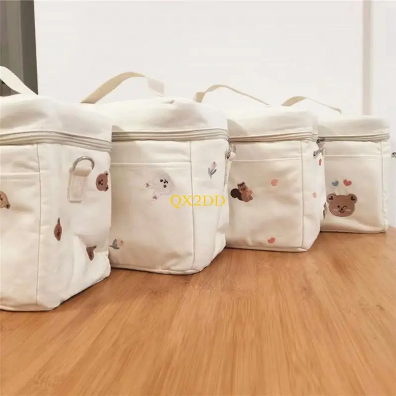 QX2D Pram Stroller Bag Baby Stroller Thermal Insulation Bag Diaper Large Capacity Mommy Bag Travel Gear