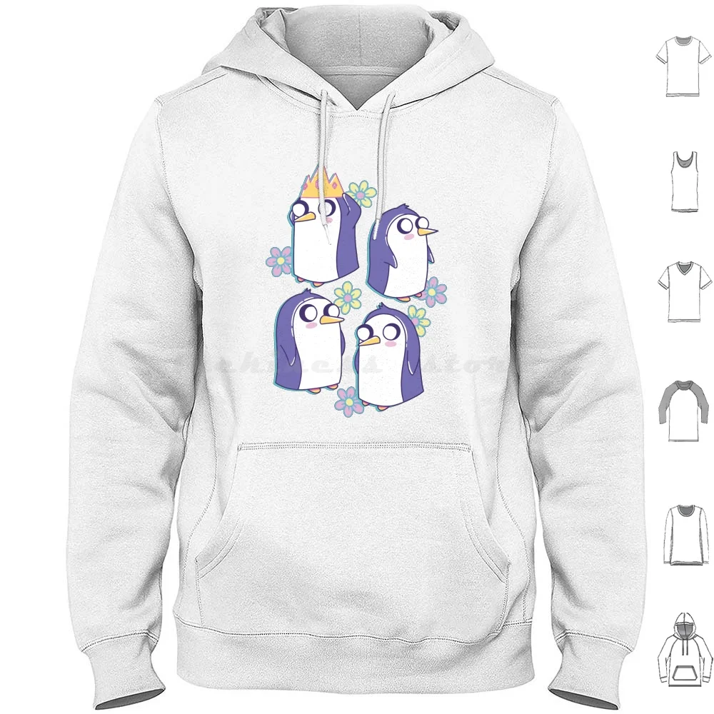 Gunter ( Adventure Time ) Hoodies Long Sleeve Adventure Time Adventure Fan Art Finn Jake Finn And Jake Flame Princess