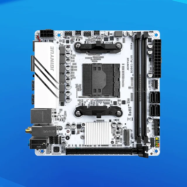 Placa base JGINYUE B350 AM4 mini itx compatible con AMD Ryzen R3 R5 R7 R9 serie 2000 4000 CPU DDR4 RAM PC de escritorio B350i PLUS AliExpress