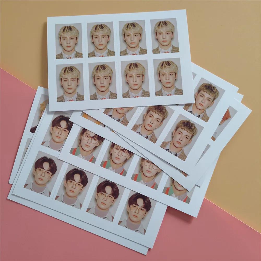 KPOP ATEEZ ATINY One Inch ID Photo MINGI WOOYOUNG YUNHO HONGJOONG Passport Photocard Fans Collection Gifts