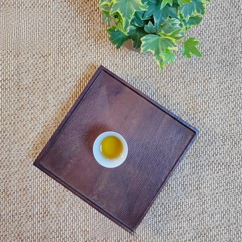 Medieval wabi-sabi wind solid wood dry brewing tea table tea tray