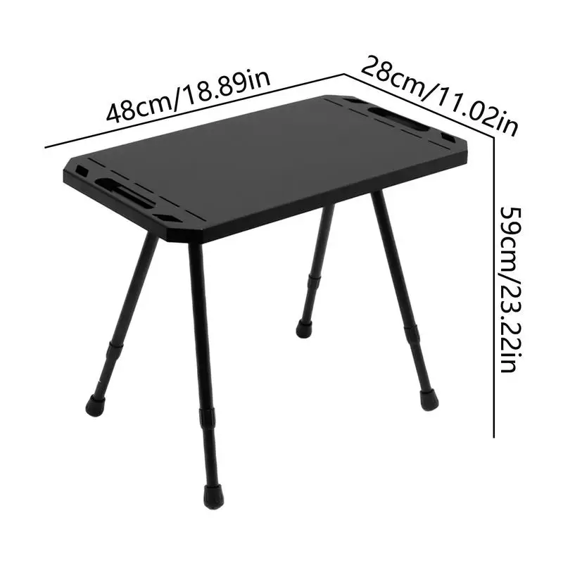 Folding Portable Table for Camping Small Square Table Height Adjustable Picnic Desk Outdoor BBQ Desks For Camping Accessories