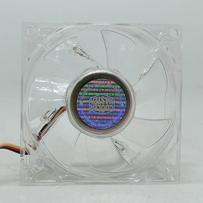 pa Original Cooler Master A8025-18CB-5BN-L1 8025 80MM 8cm Computer case CPU LED Cooling fan 12V  0.21A  fan with 3pin