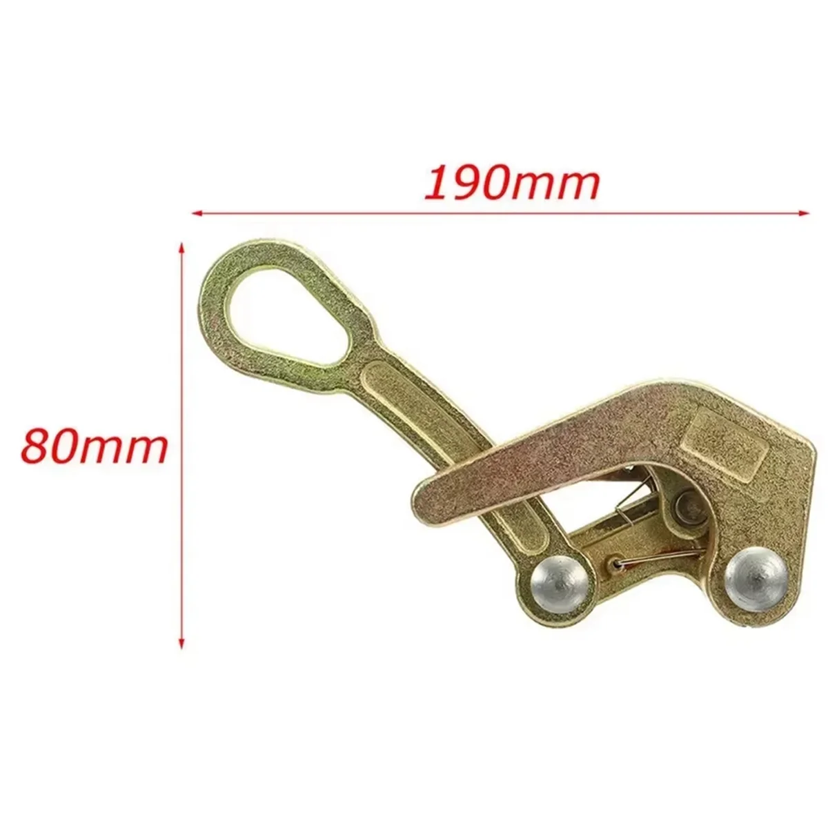 2025 New 1 Ton Wire Rope Jaw Clamp Electricity Cable Grip Pulling Non-Slip Mini Tightening Multifunctional Tool Carbon Steel
