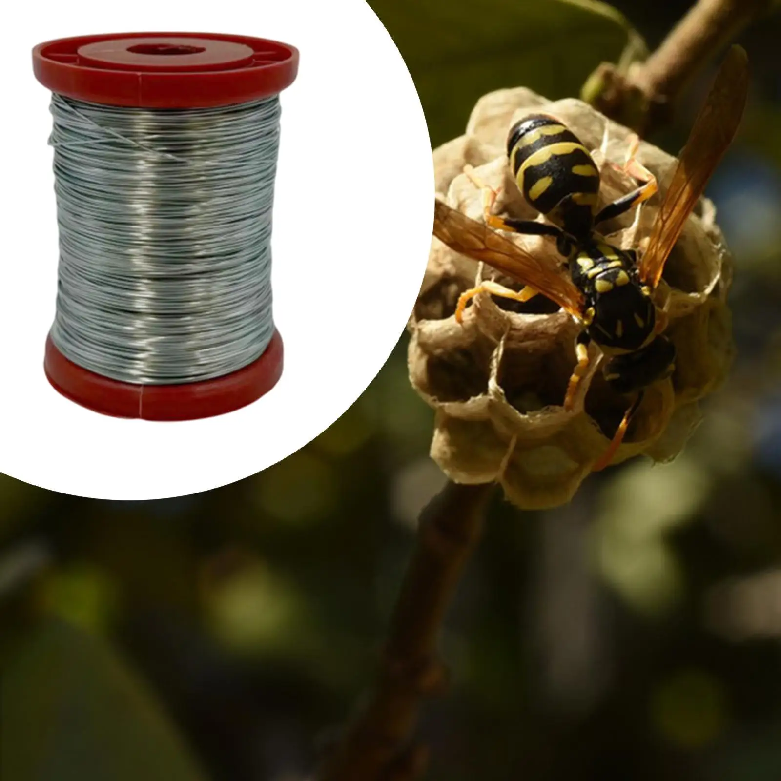 Beekeeping Comb Tool Hive Frame Iron Wire 24 Gauge Foundation Line for Stable Honeycomb