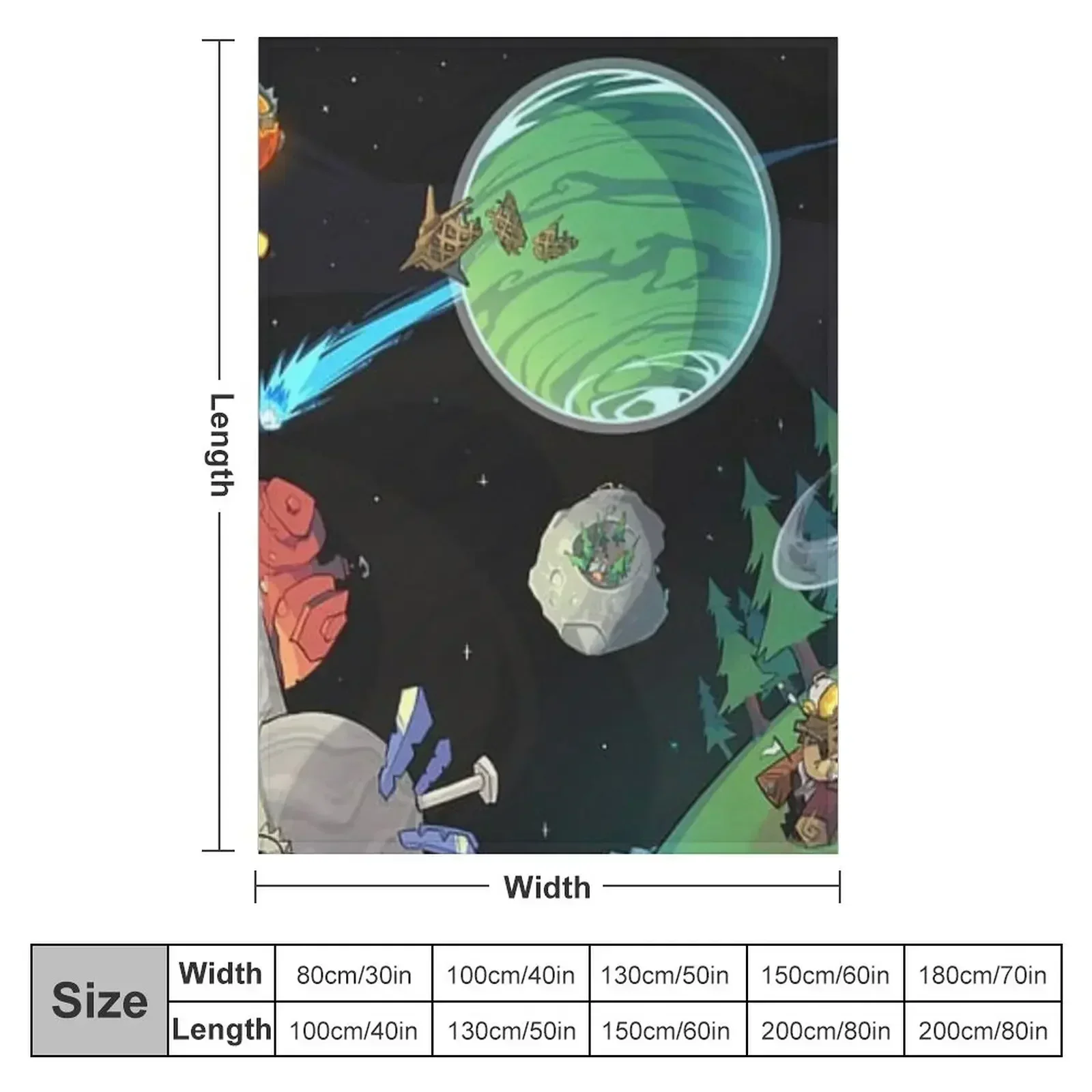 Outer Wilds - Animated Space Throw Blanket Soft Luxury Thicken Furry warm for winter valentine gift ideas Summer Blankets