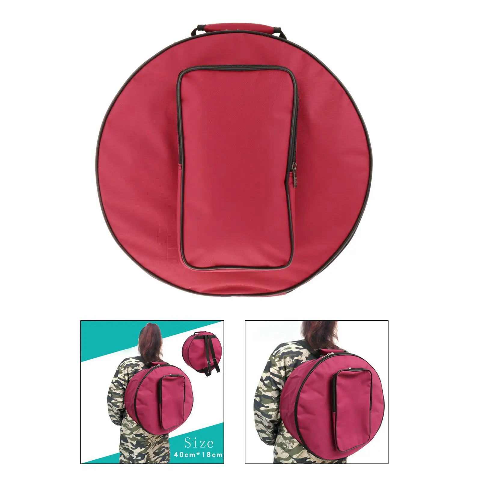 

Водонепроницаемый чехол-рюкзак из оксфорда для бас-барабана с плечевым ремнем для ударных инструментов