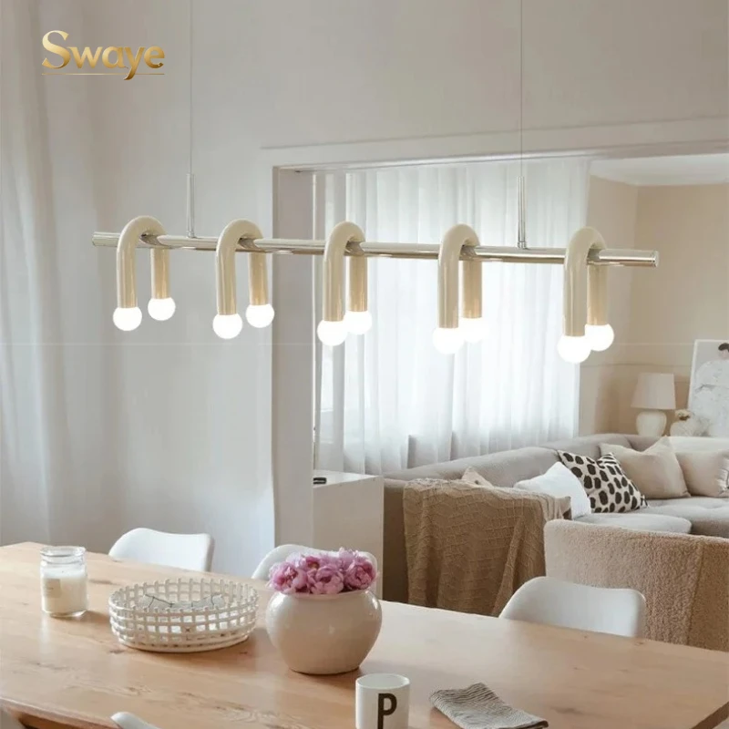 

Modern Minimalist LED Ceiling Hanging Lamp Design U-shaped High-end Chandelier Home Decor for Living Dinning Room Bedroom Indoor