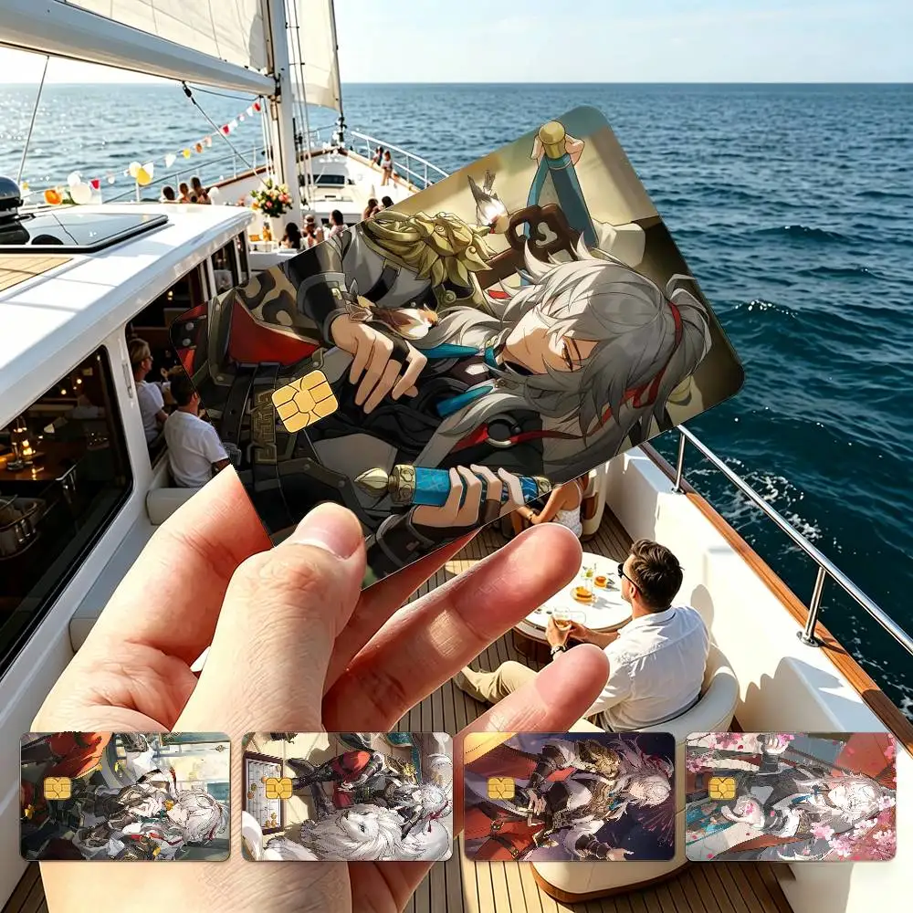 HSR J-Jing Yuan Credit Card HD Stickers Game Card Decal Small Chip Waterproof Sticker Gift