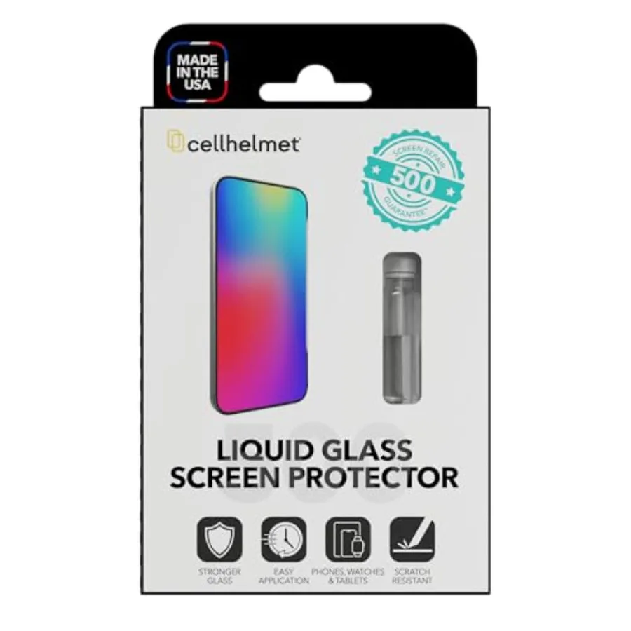 

Защитное стекло для экрана Liquid Glass с гарантией 500 ремонтных циклов, устойчивое к царапинам и разрушениям, нано-защита, универсальное, подходит для iPhone и других устройств.