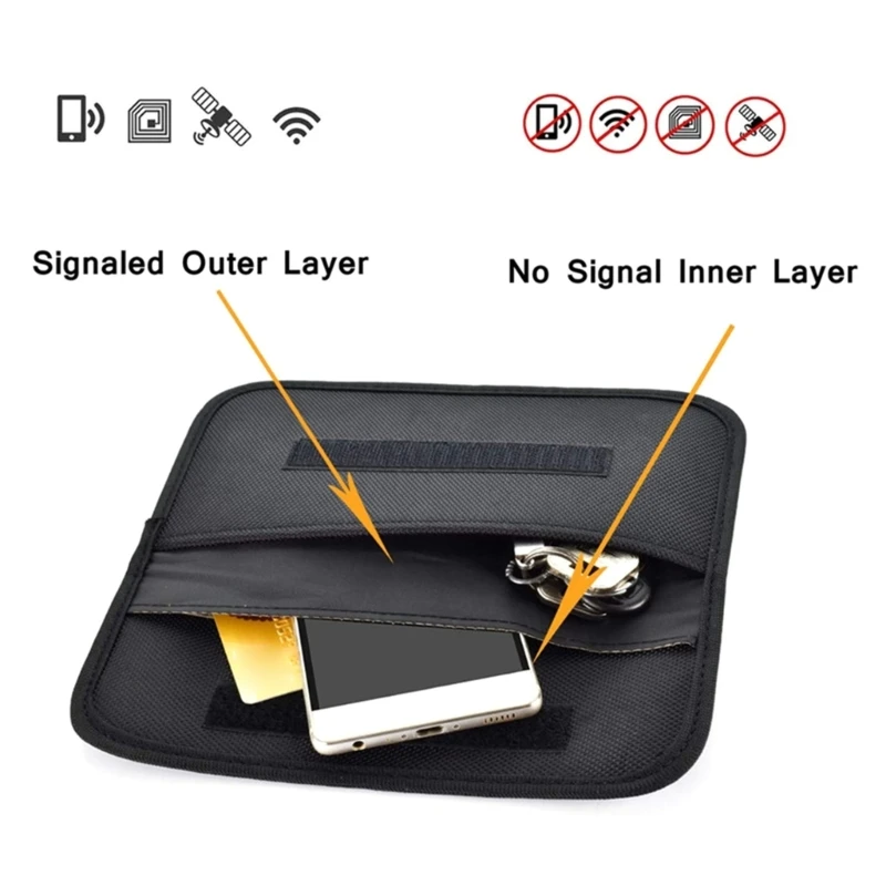 Signal Blocker RFIDs FaradayPouch PhoneCase Signal Blocking Device Car Key Signal Blocker Pouch Security Case Card Case