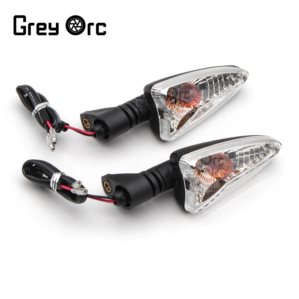 Luz indicadora de señal de giro, lente transparente para Triumph Daytona 675, 675r, 2011, 2012, 2013, 2014, 2015, Tiger 800, 1050, Aprilia, 1 par