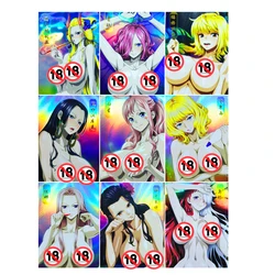 9pcs/set Boa Hancock Shirahoshi Reiju Ulti ACG Sexy Nude Toys Hobbies Hobby Collectibles Game Collection Anime Cards