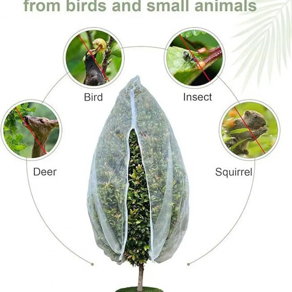 

Сетчатый Чехол для растений с защитой от насекомых сетчатый чехол для фруктовых деревьев сетчатые мешки для защиты от птиц сад с молнией для фруктов