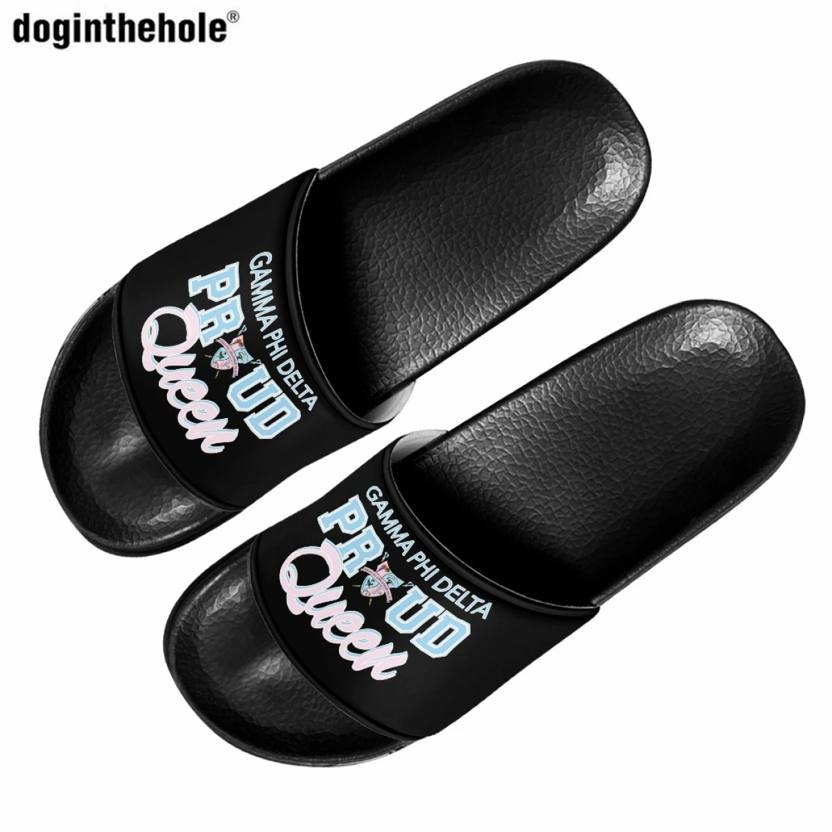 

Gamma Phi Delta Sorority Print Women's Summer Casual Sandals Outdoor Beach Non-slip Slippers Sisterhood Flat Slippers for Ladies