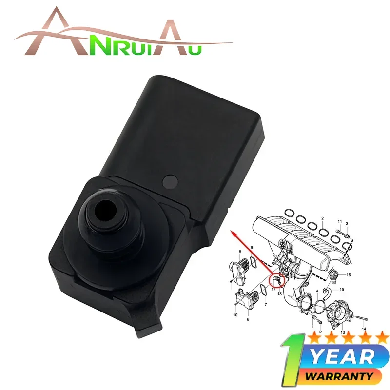 Map sensor 6G9N-9F479-AA For Land Rover LR2 3.2L 2008-2012 LR002566