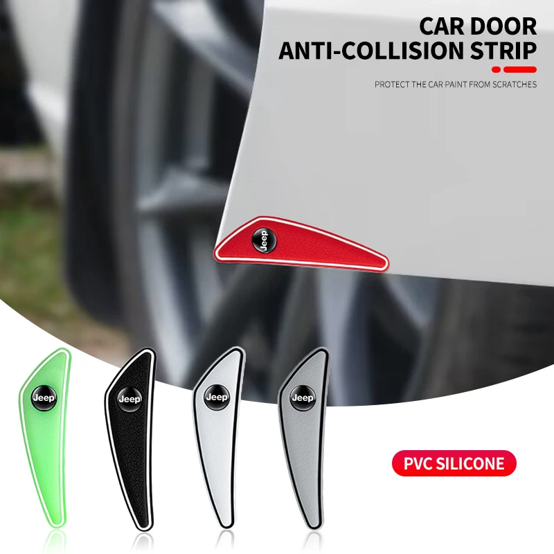 

4pcs Car Door Rearview Mirror Edge Guard Protection Strip For Jeep Grand Cherokee Wrangler JK Gladiator Compass Renegade Wagon