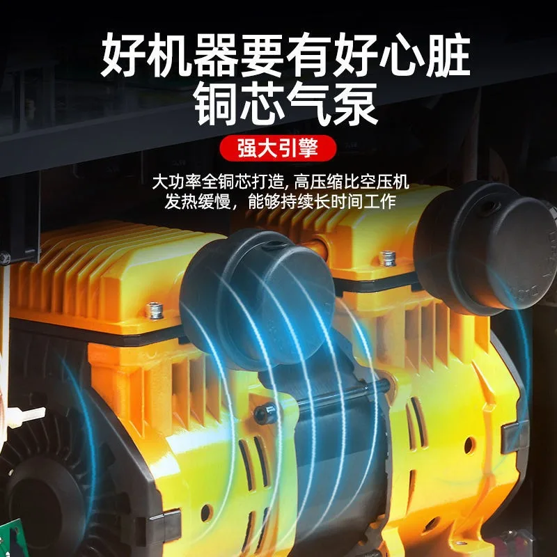 Multi-Function Plasma Cutter Welder 2-in-1 100A Industrial 220V 380V Built-in Air Compressor for Metal Cutting