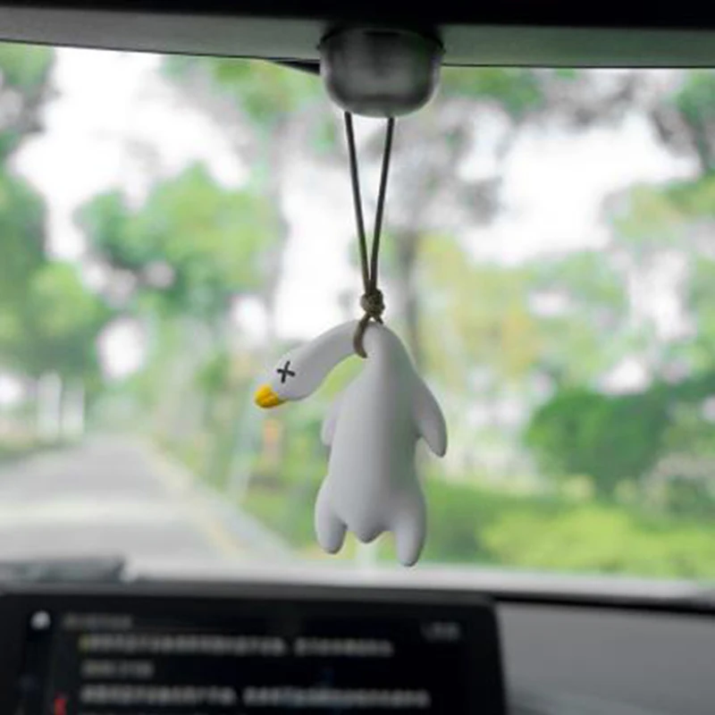 Swing Duck Car Pendant Funny Swing Duck Car Hanging Ornament Car Rear View