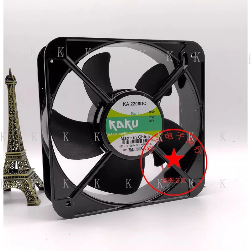 C  FOR KAKU KA2206DC 24V 62W 2-Wire Cooling Fan