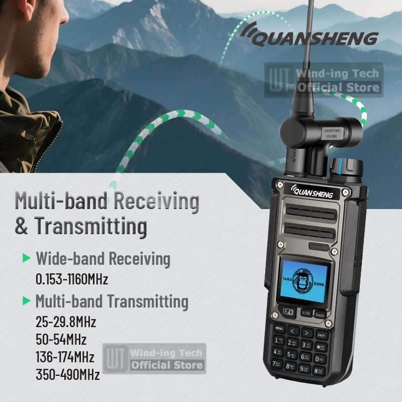 Quansheng TK11(8) 10 واط لاسلكي تخاطب AM FM SSB استقبال مزدوج 3000 مللي أمبير ماجيك صوت الطيف محلل تردد متر نفس راديو لحم الخنزير