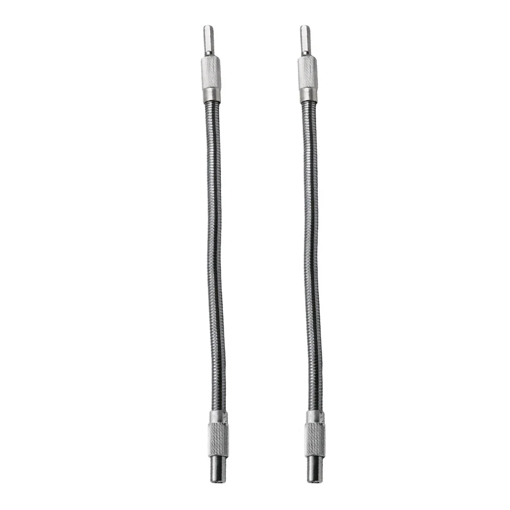 2 stuks 20 cm metalen flexibele as voor boorverlenging schroevendraaieradapter duurzaam gereedschap compatibel met elektrische boor