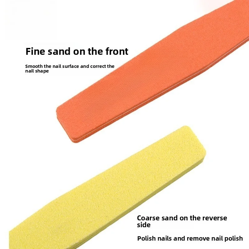 Lima in spugna per nail art Rettifica su due lati Sfregamento delle unghie Spugna a rombo Striscia per sfregamento Striscia per sfregamento per lucidatura modificata per nail art