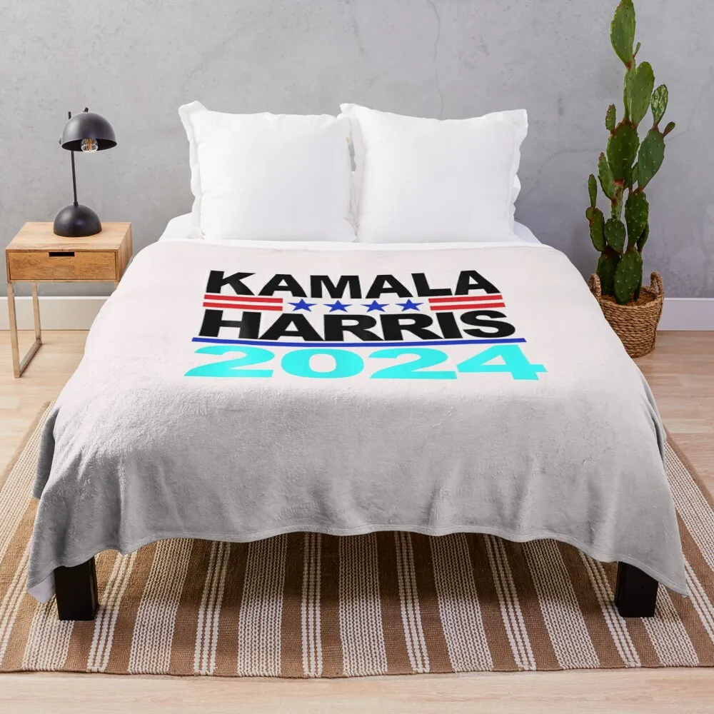 Vice President Kamala Harris 2024 For President Throw Blanket Camping Blankets Sofas Of Decoration Blankets