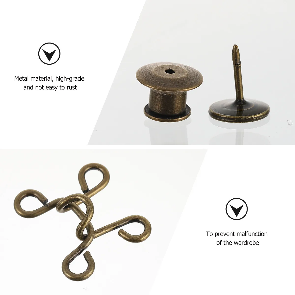 

2Sets Waist Button Adjustable Jeans Buckle Detachable Pants Waist Reducer Universal Fit Instant Buttons Metal Rustproof