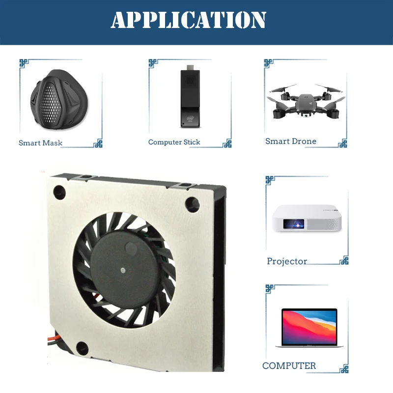 3Cm 30Mm Ventilator 30X30X4Mm 3004 5V 0.20A Miniatuur Ultradunne Blower, gebruikt Voor Side-Blazen Warmteafvoer Van Projector Flat Panel