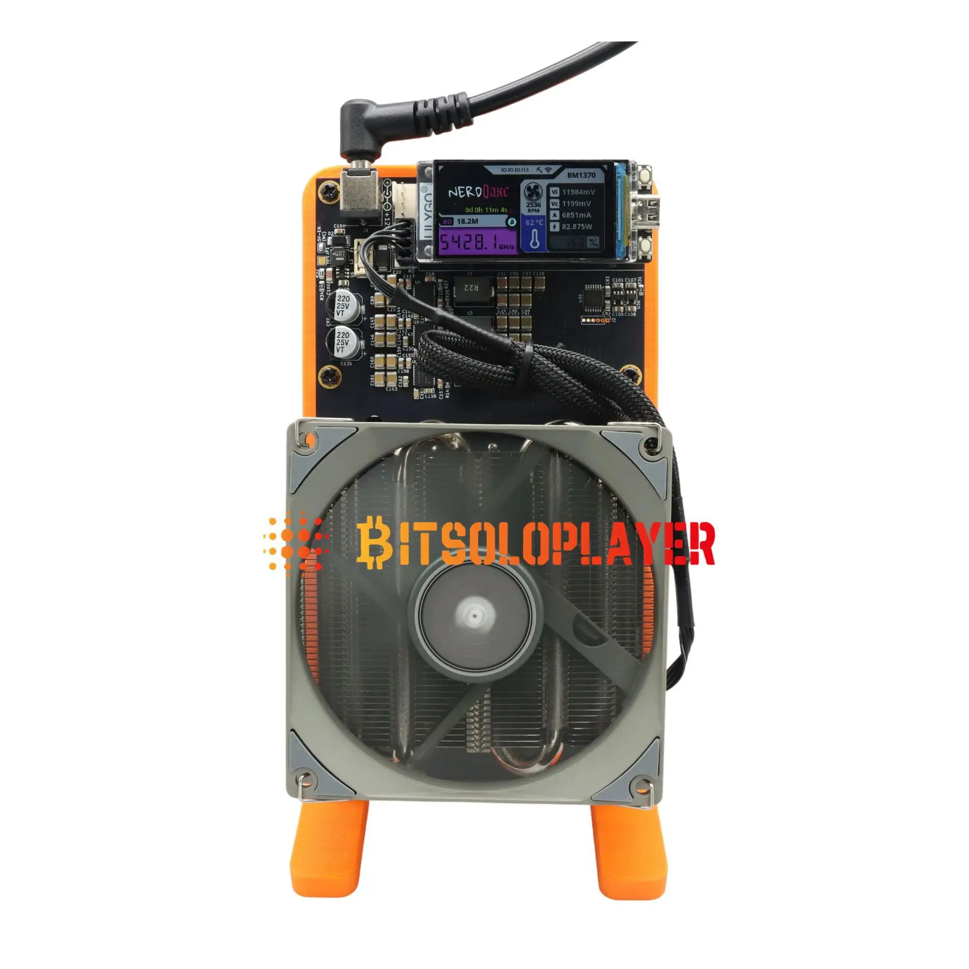NerdQaxe++4.8T computing power 75W, low power consumption 120W